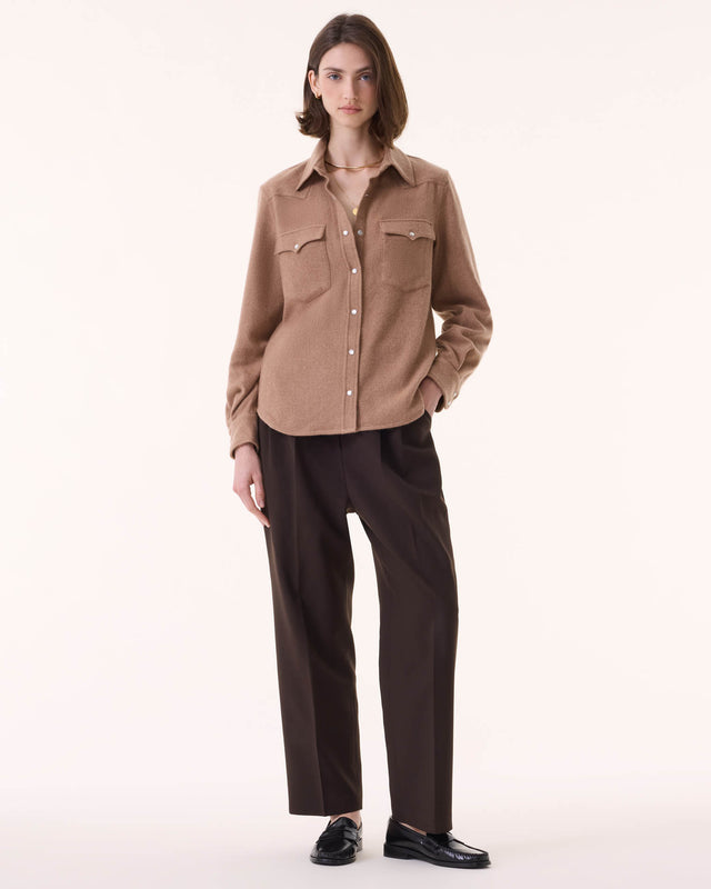 Shirt Lumber Plain camelo brown - Image principale