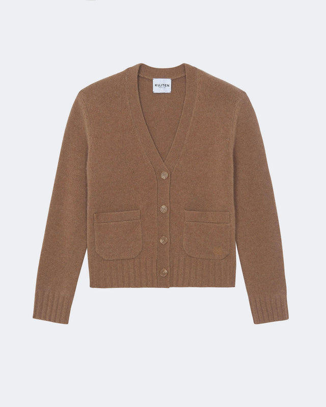 Gilet Milena marron camelo - Image principale