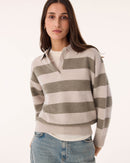Polo Royde Set Stripe khaki heather