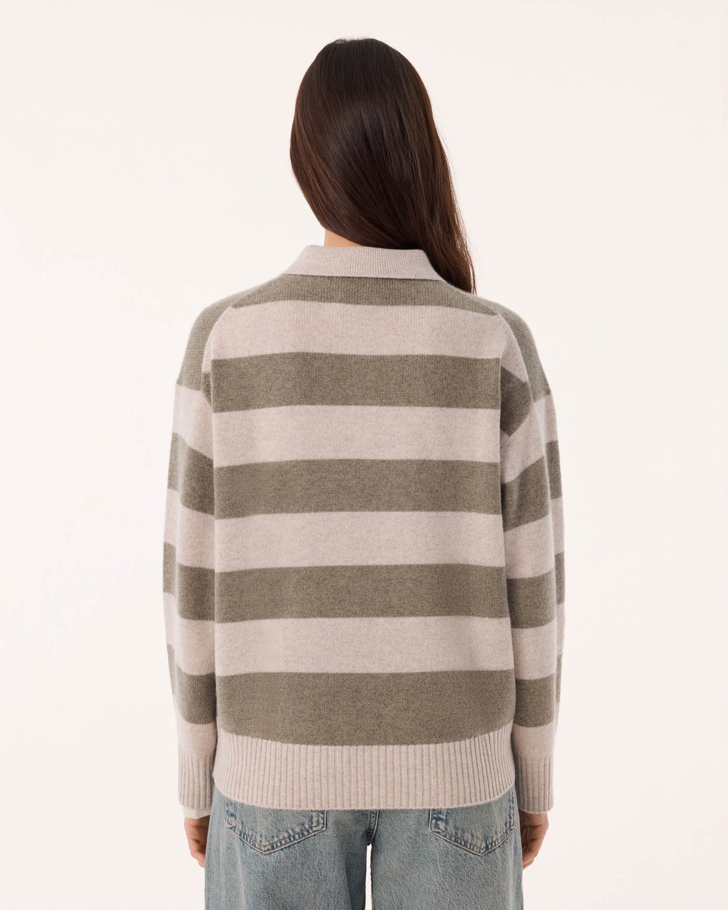 Polo Royde Set Stripe khaki heather