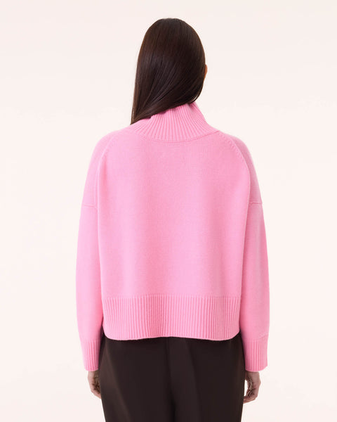 Pull Ulla Crop rose bonbon - Image principale