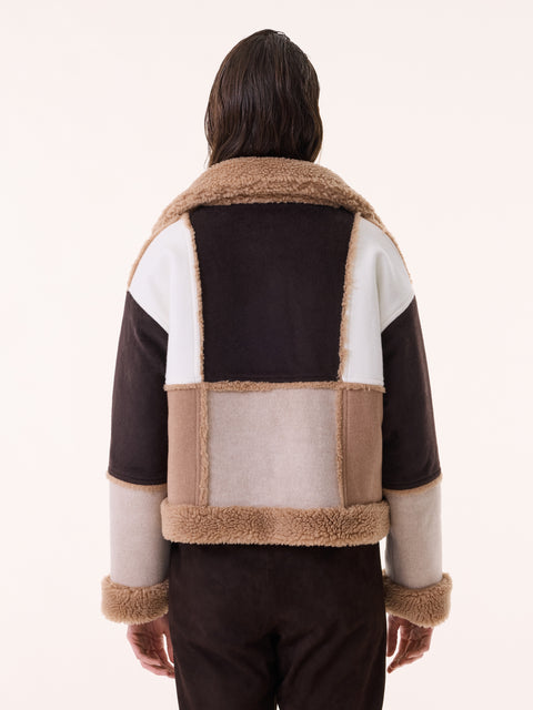 Veste Janet Patchwork light camel - Image principale