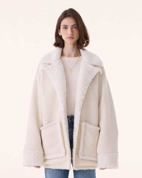 Veste Rosalie blanc - Image principale