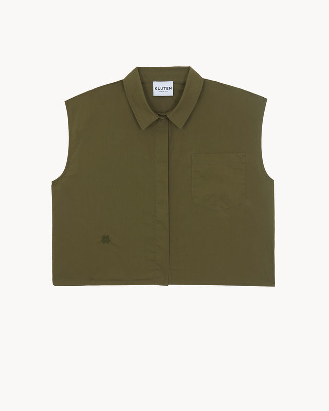 Chemise Ete kaki foncé - Image principale