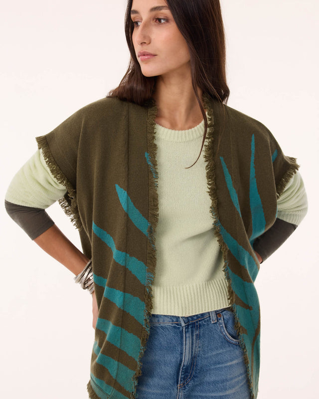 Jacket Nessa Sun yellow kombu green - Image principale