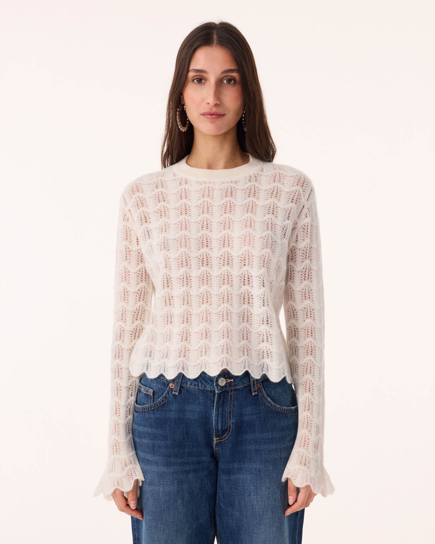 Top Iselda Sagrada blanc