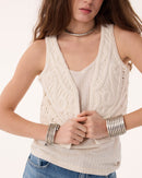 Gilet Nieve Arabesque blanc