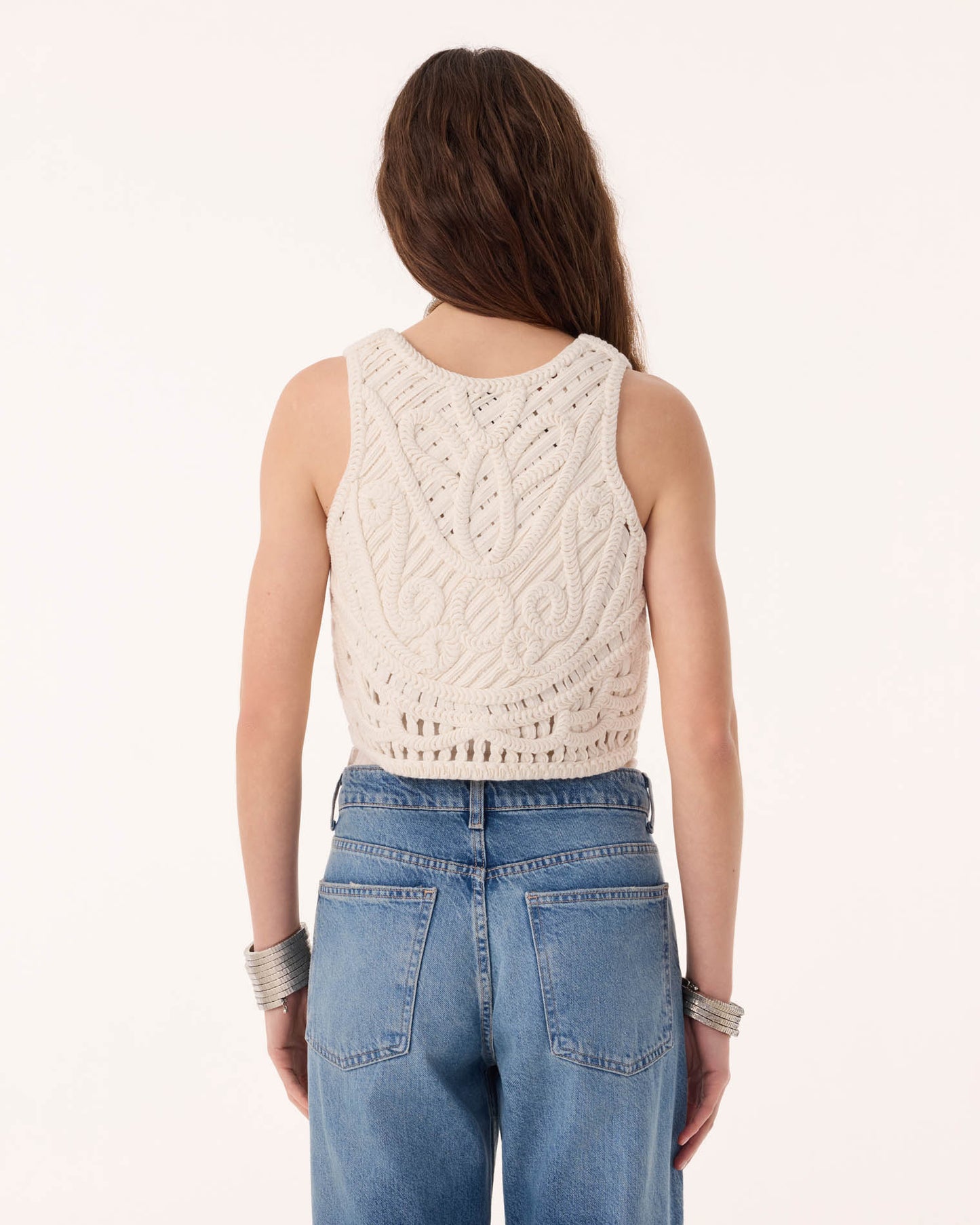 Gilet Nieve Arabesque blanc