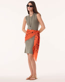 Dress Cadiz marl khaki