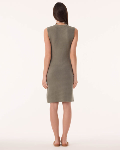 Dress Cadiz marl khaki - Image 3