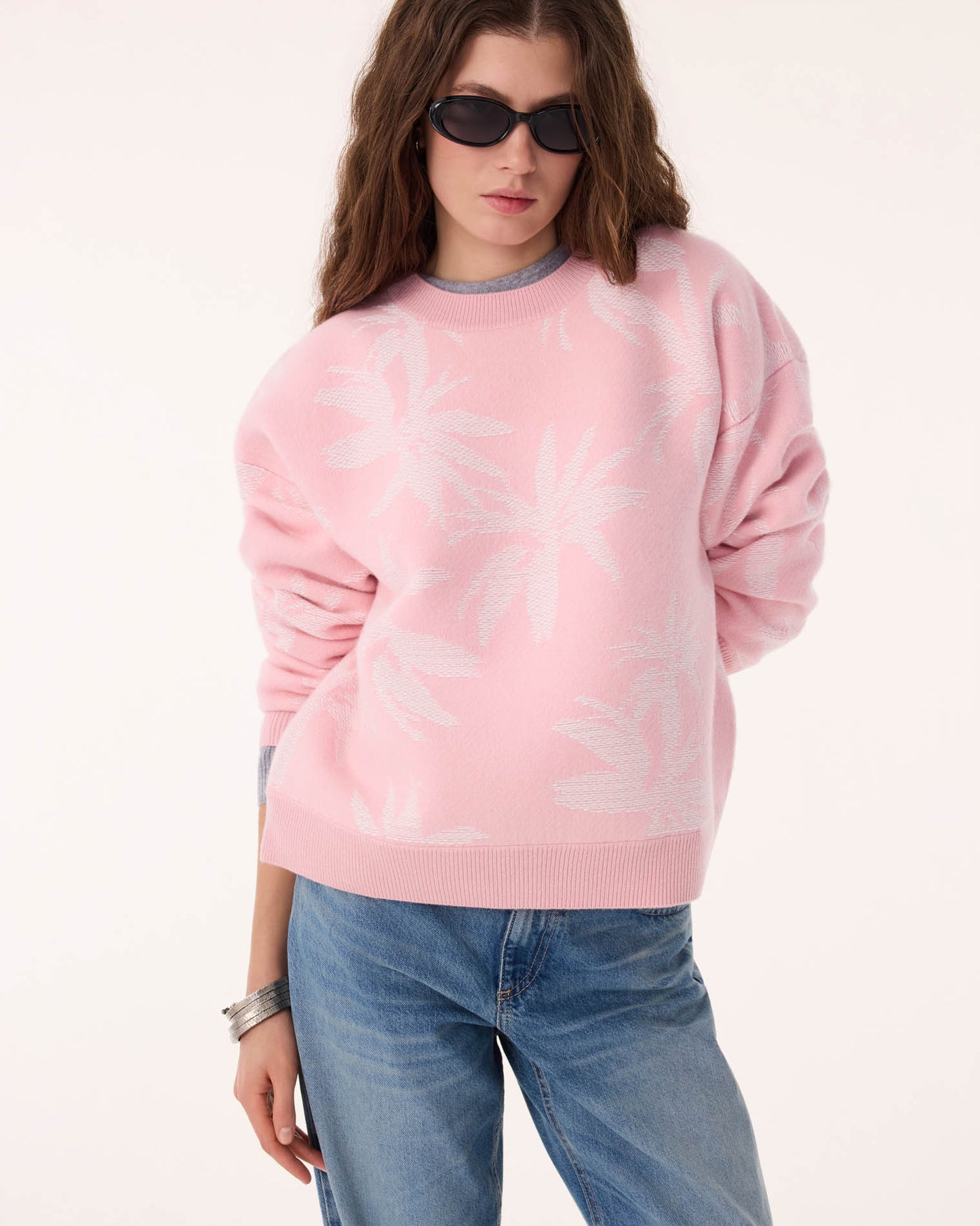 Pull Palma rose vintage