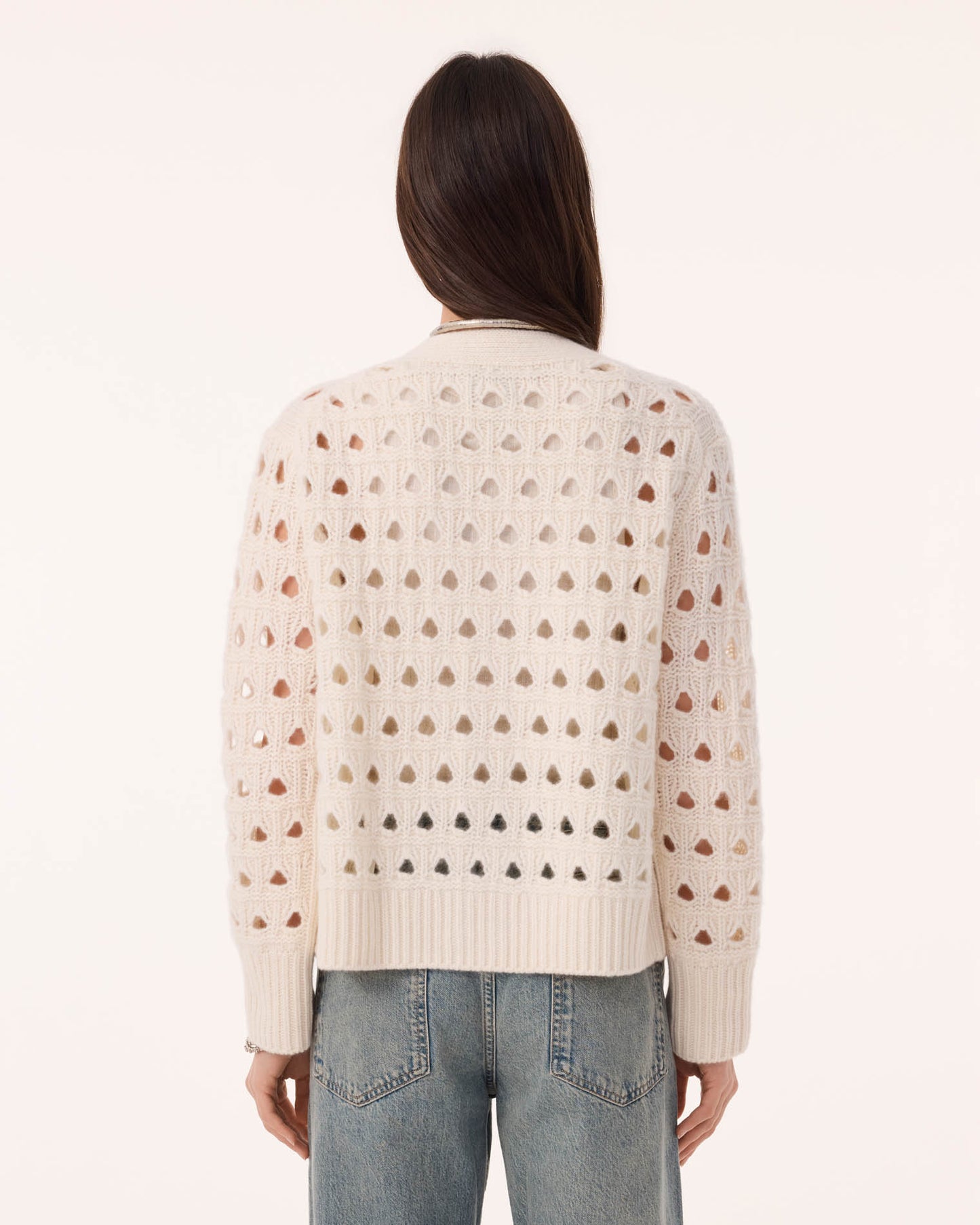 Cardigan Leocadia blanc