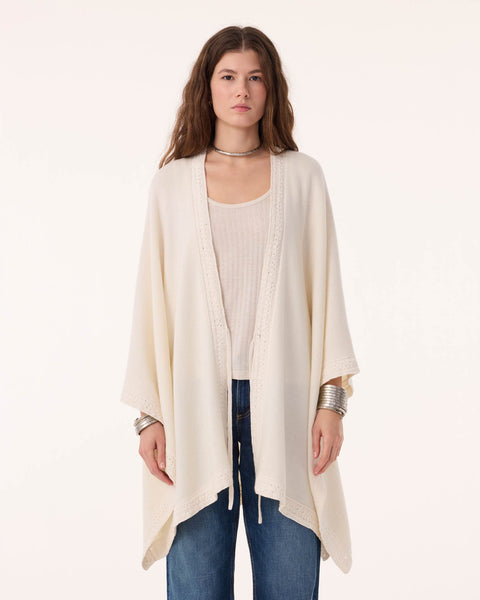 Poncho Yesenia ecru - Image principale