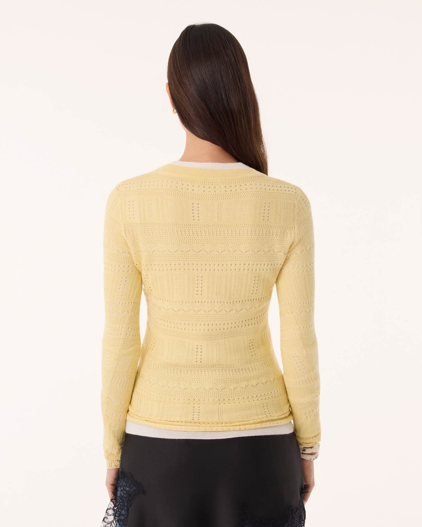 Top Semeti Pointelle anis