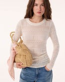 Top Semeti Pointelle blanc