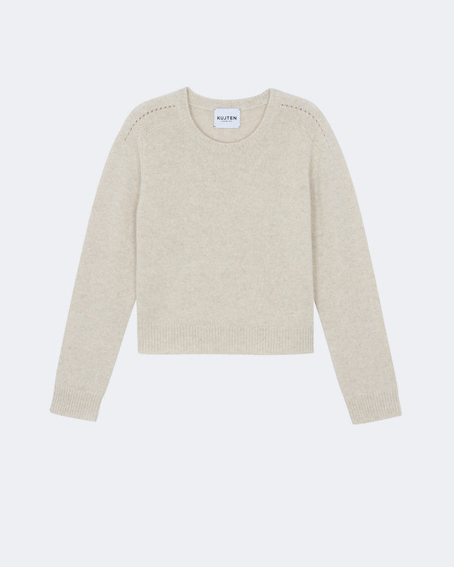 Pull Caroline Linws beige chiné - Image principale