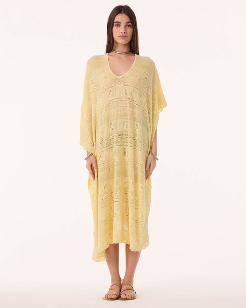 Poncho Melania Pointelle anise - Image principale