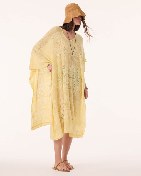 Poncho Melania Pointelle anise - Image principale