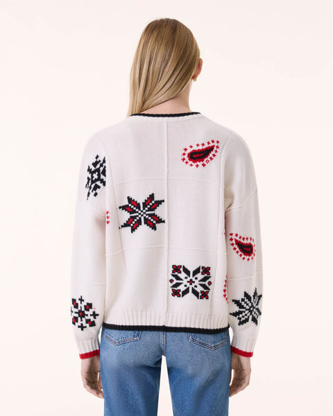 Sweater Camila Noel white black - Image principale