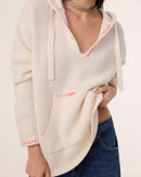 Pull Hoodie Solmar blanc