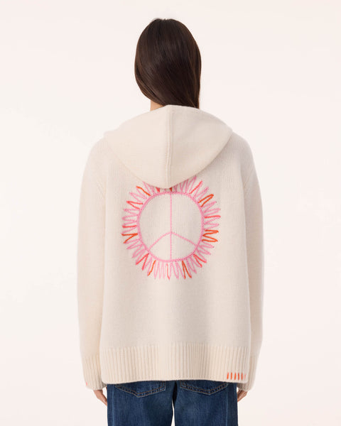 Sweater Hoodie Solmar white - Image principale