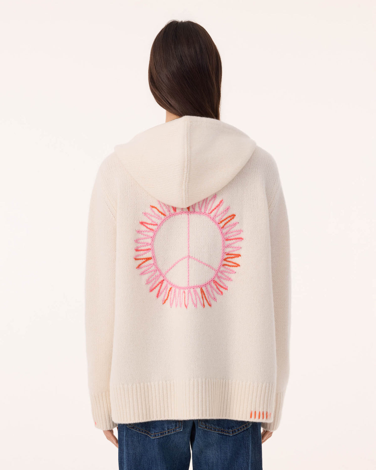 Pull Hoodie Solmar blanc