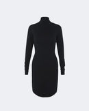Robe en cachemire noir pour femme - Kujten packshot