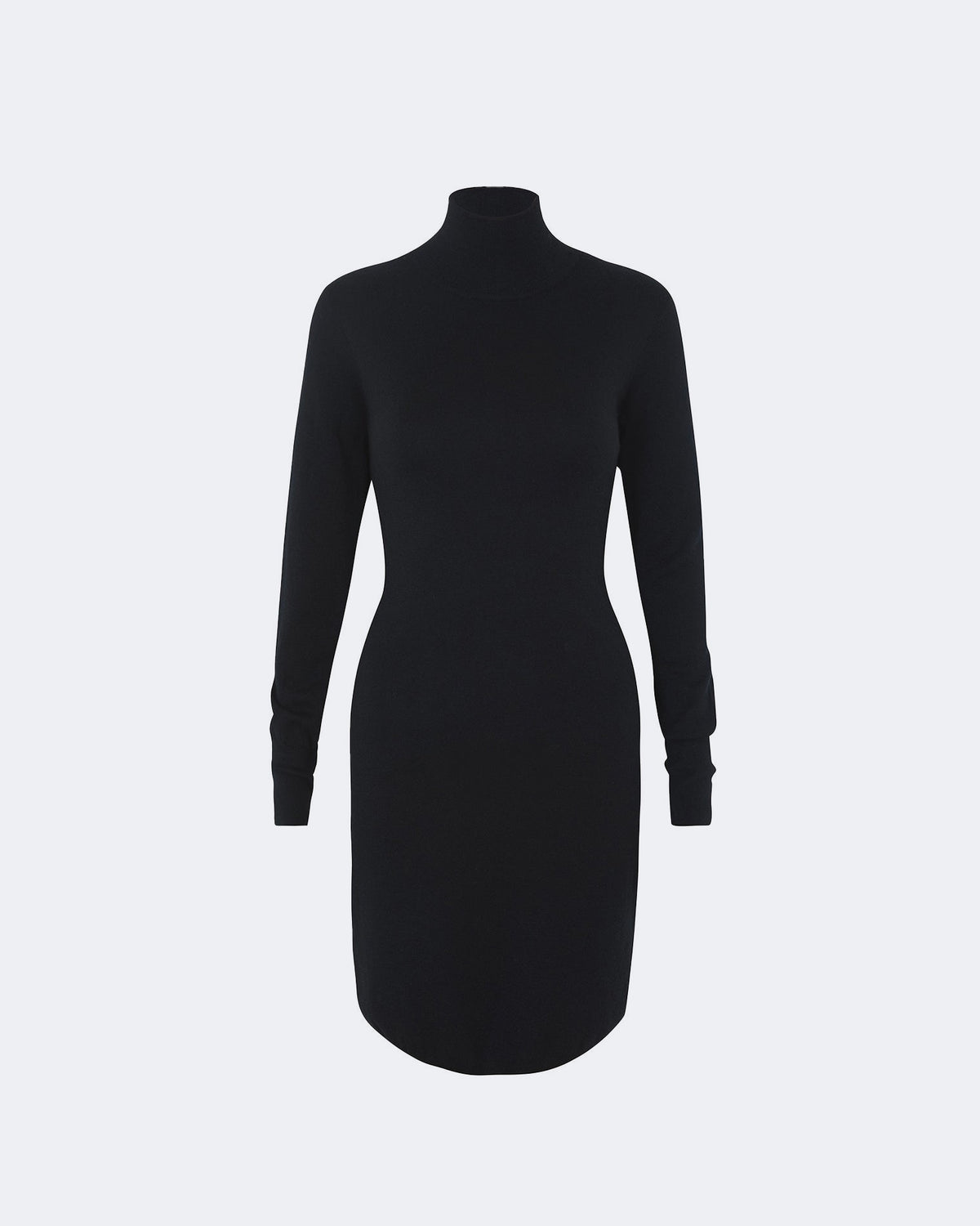 Robe en cachemire noir pour femme - Kujten packshot