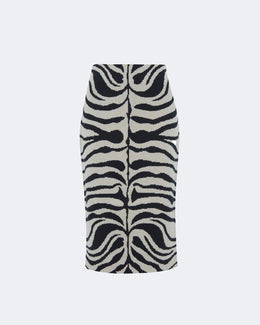 Jupe en cachemire beige pour femme - Kujten packshot