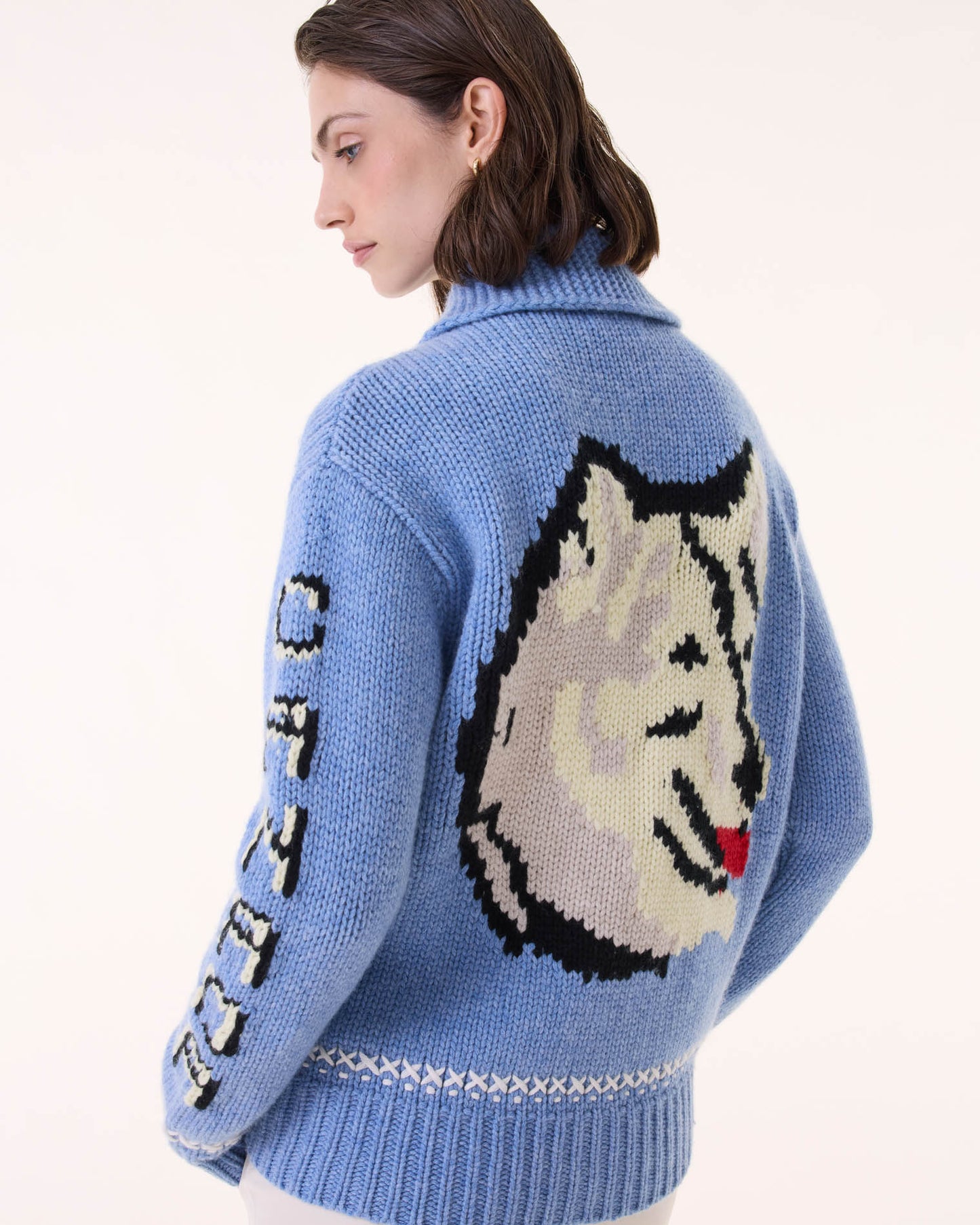 Preorder | Vest Peggy Dog Head steel blue