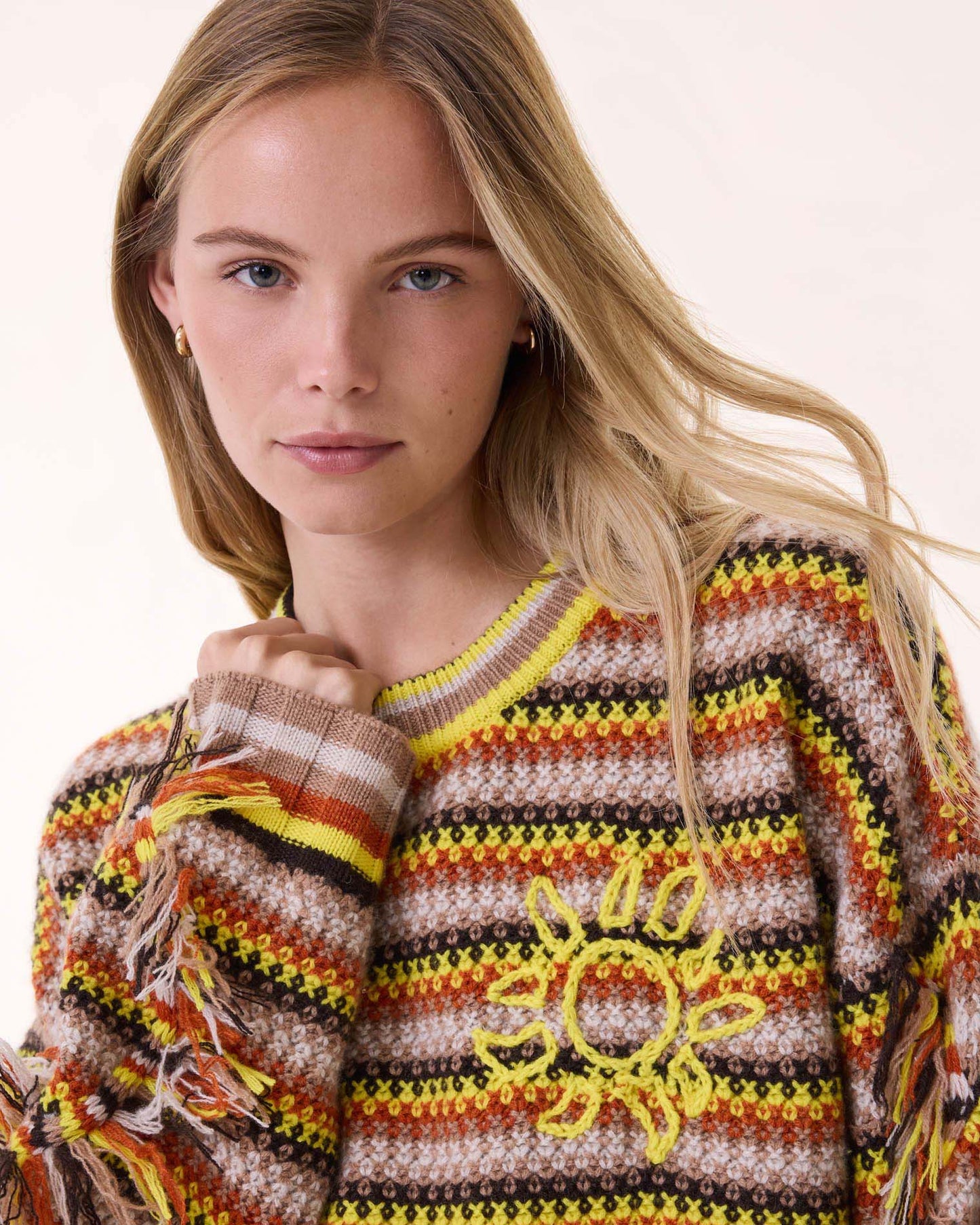 Pull Zanabi Loubry orange brûlé