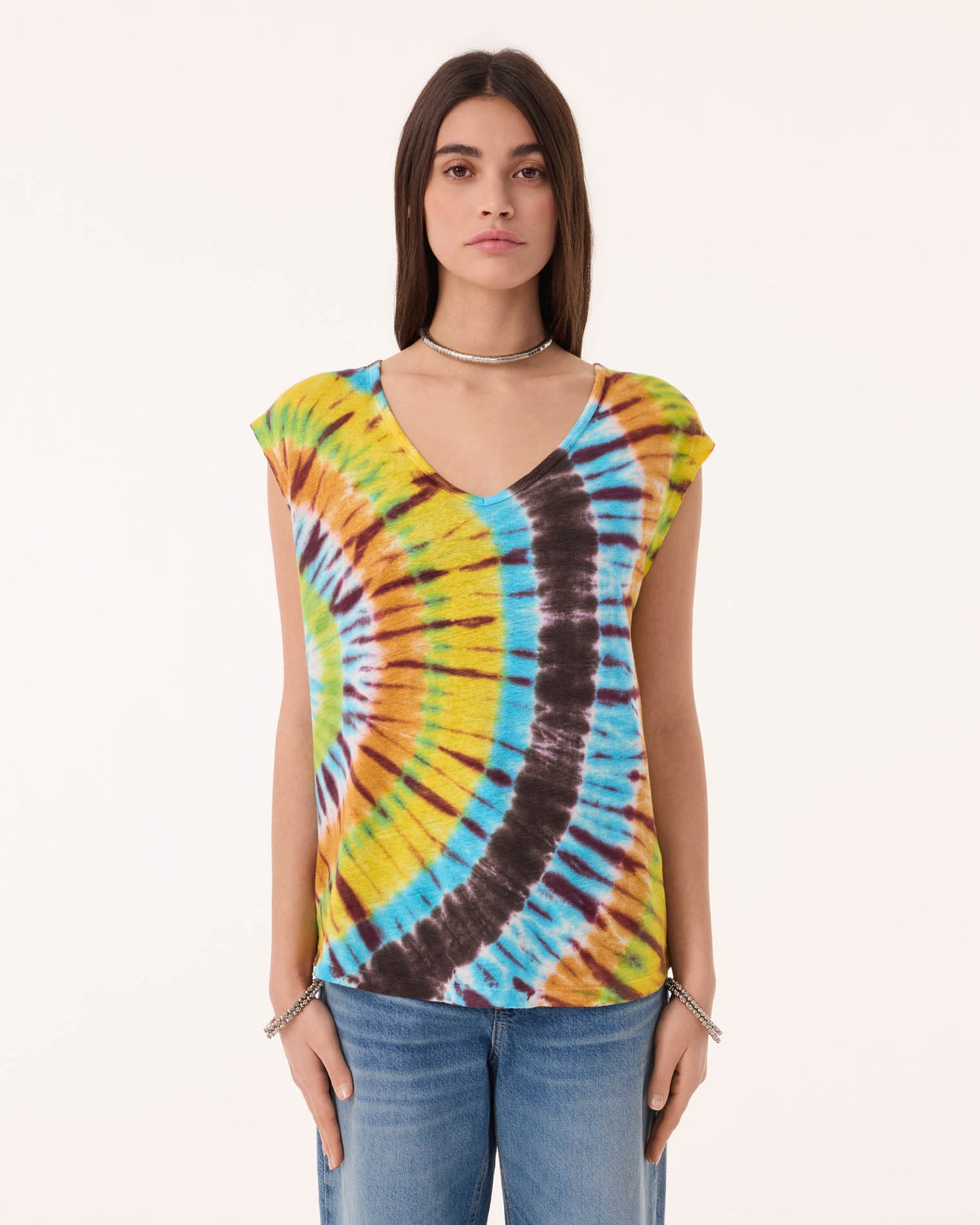 Top Karol Feather multico