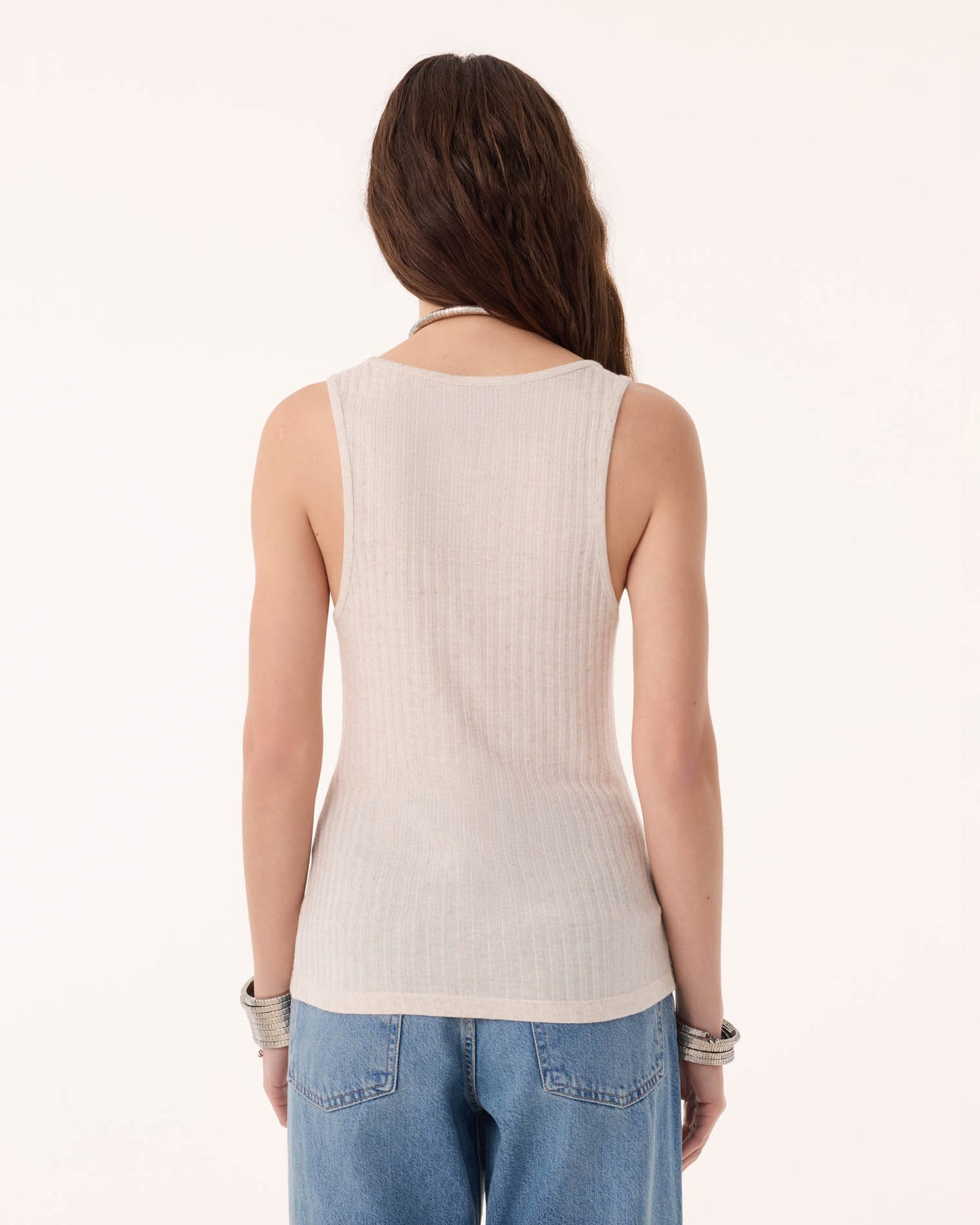 Tank Top Nael Linvi beige heather