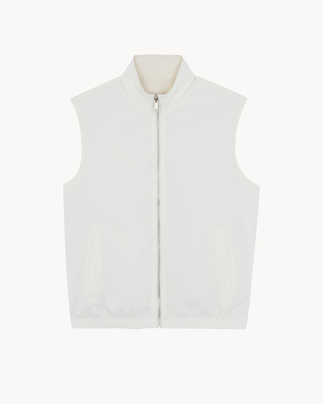 Gilet Elio blanc écru - Image principale