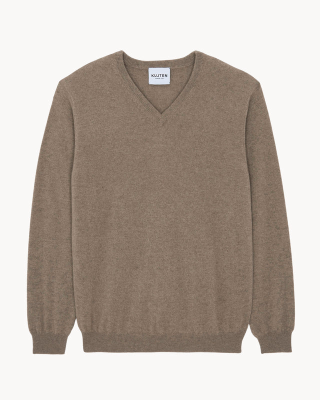 Pull Vince beige taupe chiné - Image principale