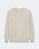 Pull ray cachemire blanc beige - Kujten packshot
