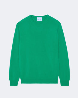 Pull en cachemire vert pour homme - Kujten