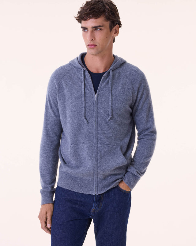 Gilet Rony gris flanelle - Image principale