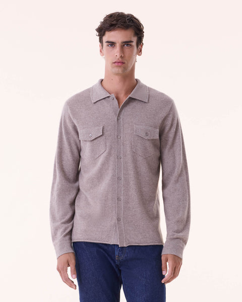 Shirt Julius taupe - Image principale