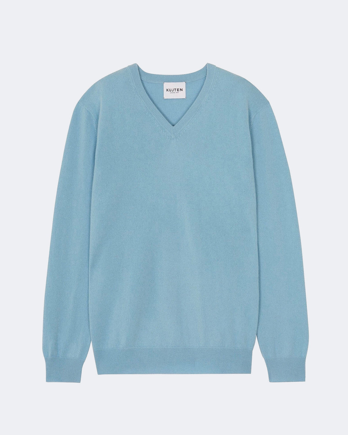 Pull en cachemire bleu pour homme - Kujten packshot