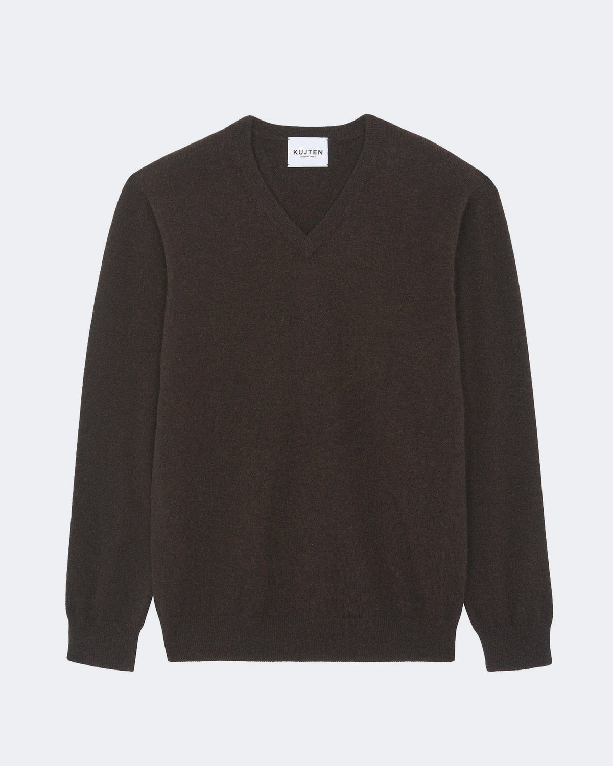 Pull en cachemire marron pour homme - Kujten packshot