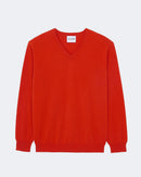Pull en cachemire orange pour homme - Kujten packshot