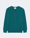 Pull en cachemire vert pour homme - Kujten packshot
