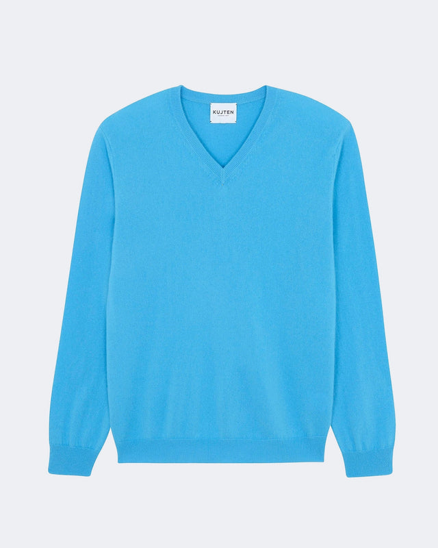 Pull Vince bleu glacier - Image principale