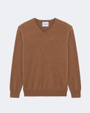 Pull en cachemire camel pour homme - Kujten packshot