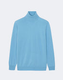 Pull en cachemire bleu pour homme - Kujten packshot
