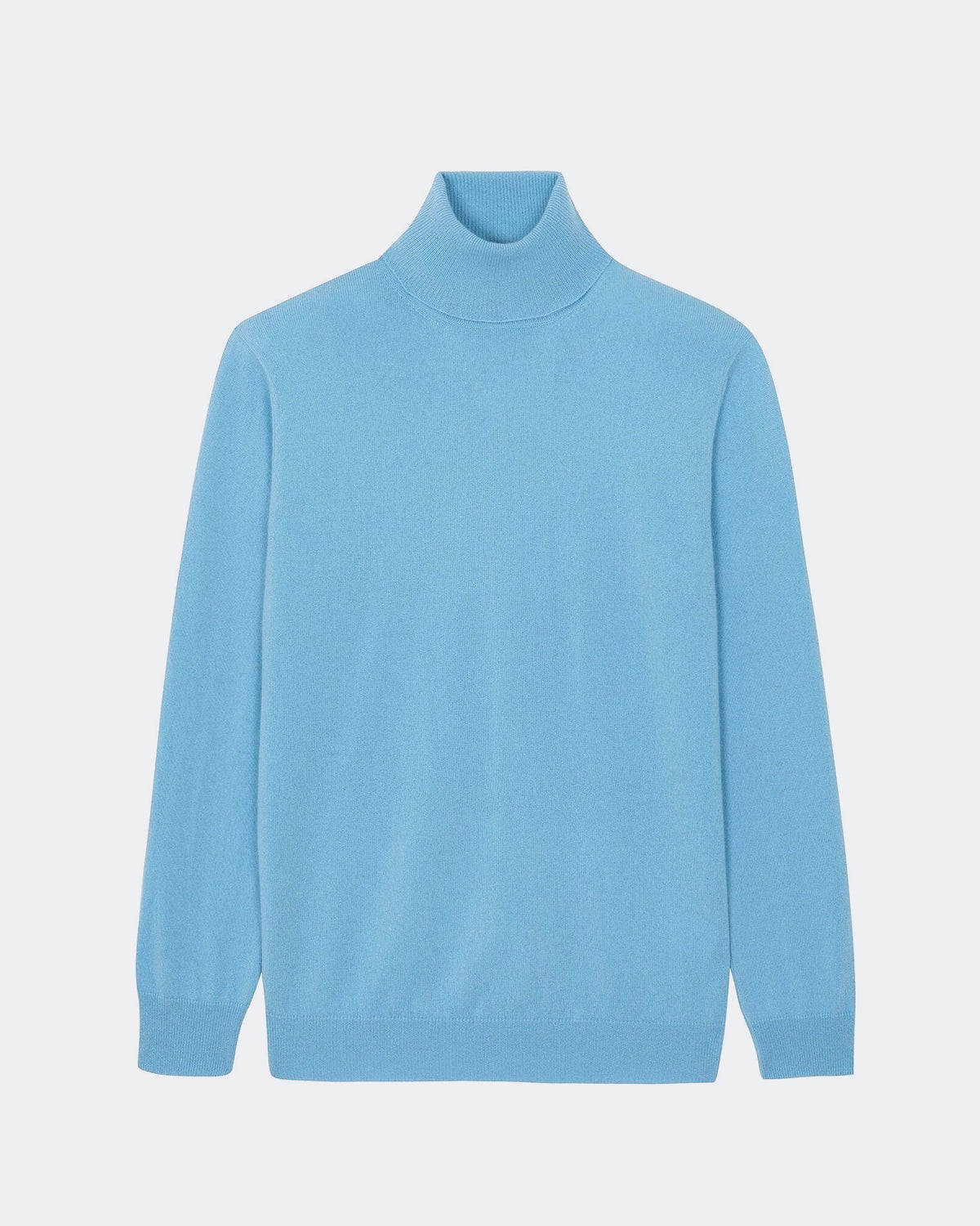 Pull en cachemire bleu pour homme - Kujten packshot