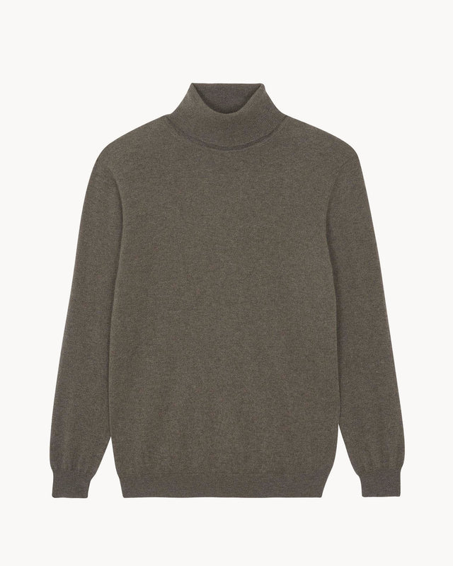 Pull Raph beige taupe mouliné - Image principale