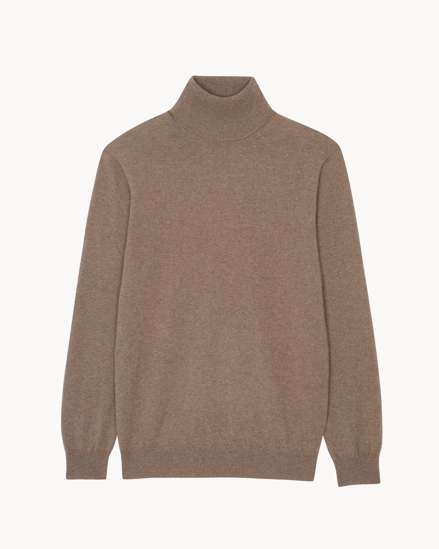 Pull en cachemire beige pour homme - Kujten packshot
