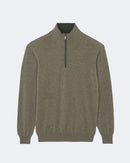 Pull en cachemire kaki pour homme - Kujten packshot